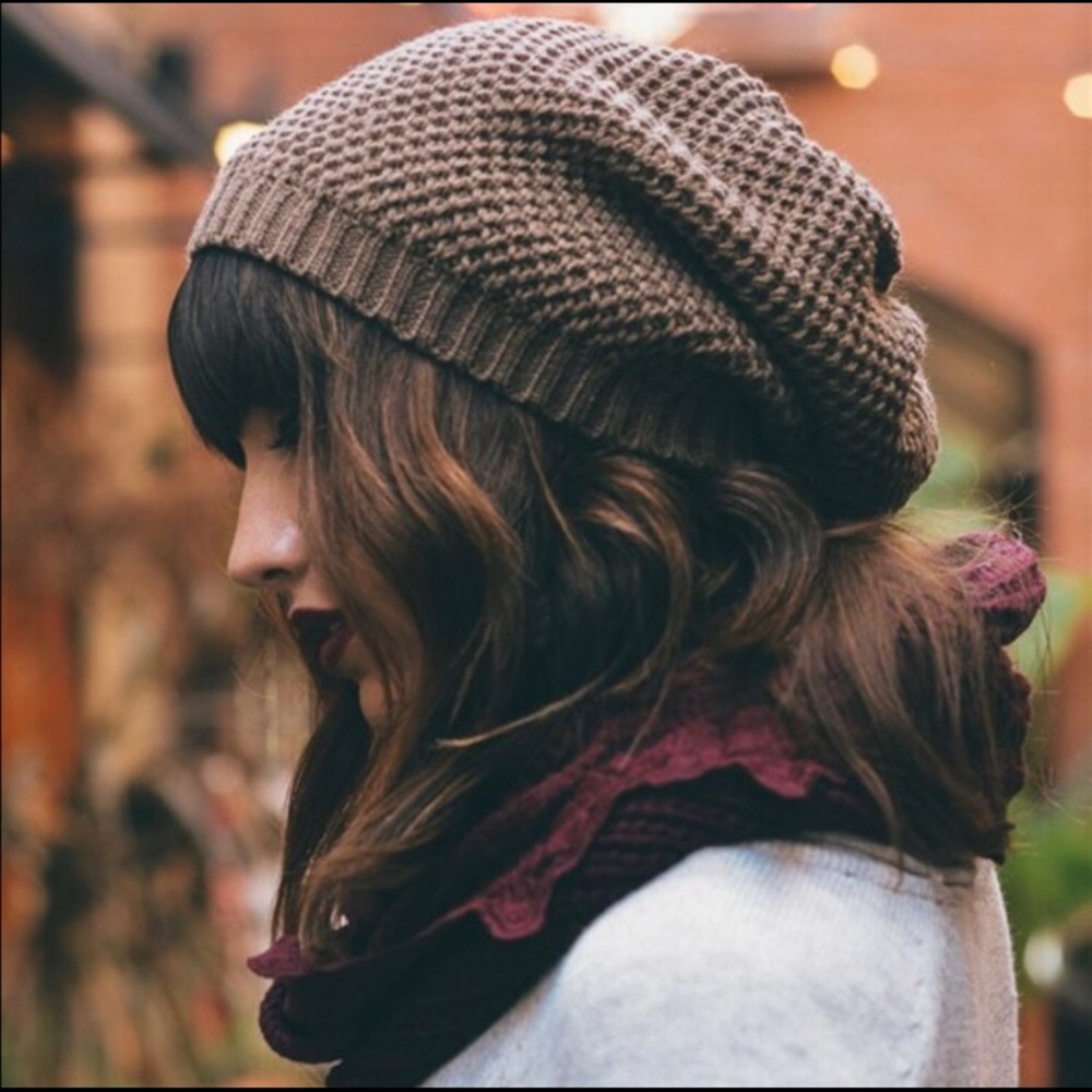 🎉SOLD OUT🎉 Waffle Mocha Knit Beanie